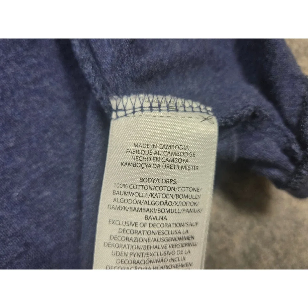 Polo Ralph Lauren Mens XXL Navy Blue Heather Cotton Short Sleeve Pony T-Shirt